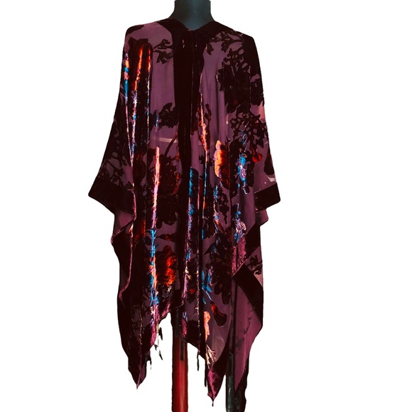 Accessories - World Market Burgundy Wrap Shawl